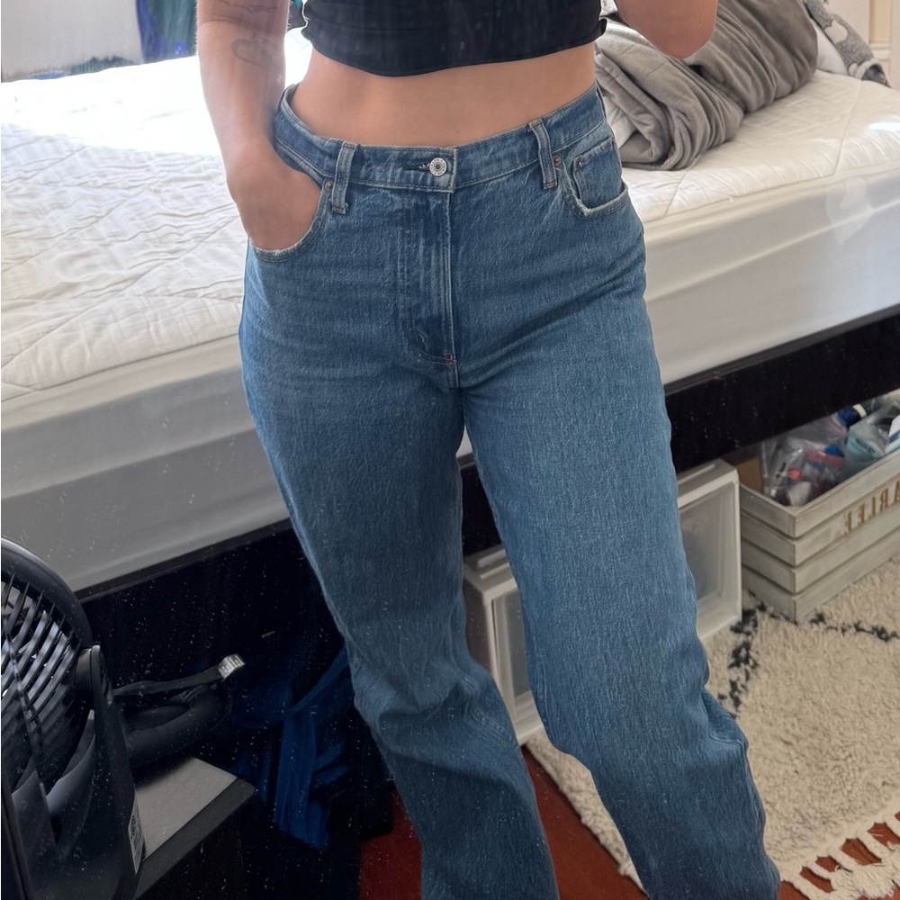 Abercrombie & Fitch Blue Straight Leg Jeans
